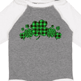 thumbnail image 4 of Inktastic St. Patrick's Day Clovers in Plaid Boys or Girls Long Sleeve Baby Bodysuit, 4 of 5