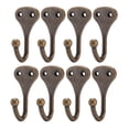 thumbnail image 7 of Uxcell 8pcs Zinc Alloy Window Curtain Tieback Clothes Hooks Durable Wall Holdback Hooks Bronze Tone, 7 of 7