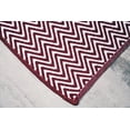 thumbnail image 5 of Burgundy Red & White Cotton Door Mat Rug Indoor Outdoor - 2x3' Entrance Kitchen Bath Home Décor, 24 x 36", 5 of 5