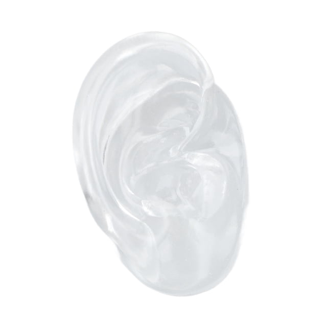 Modelo de oreja de silicona estructura clara del modelo de oreja humana de silicona de color transparente para la práctica de costura de orejas ANGGREK Otros