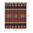 thumbnail image 5 of Boho Multicolor Geometric Ethnic Pattern Shower Curtain 72"x84" ,Bathroom Decorative Shower Curtains Set with 12 Hooks,Modern Waterproof Washable Shower Curtain, 5 of 6
