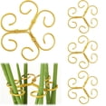 thumbnail image 3 of Yuarrent 3x Marco de soporte para plantas dorado con alambre de hierro resistente para un crecimiento saludable de las plantas en macetas, Jardín y Patio tipo+2, 3 of 5