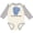 Natural and Heather, variant on Inktastic I Love My Pops Elephant Blue Boys Long Sleeve Baby Bodysuit