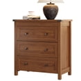 thumbnail image 7 of FANRAL 3 Drawer Farmhouse Nightstand,Wooden End Table with Anti-Tip Safety Design,Storage Bedside Table for Bedroom Living Room,Walnut Night Stand, 7 of 7