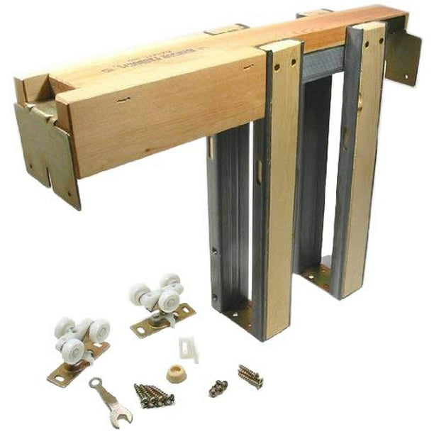 Johnson Hardware 153068PF 153068 Commercial Grade Pocket Door Frame (36" x 80"), Wood Walmart