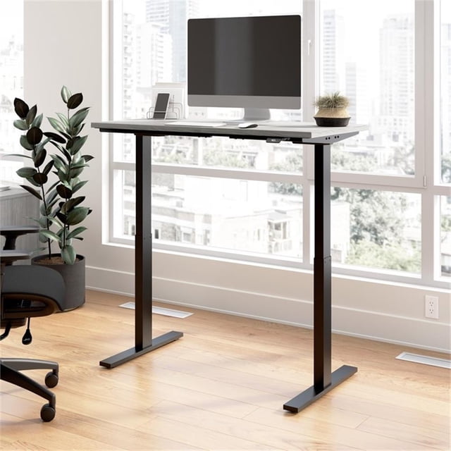 Scranton & Co Engineered Wood 48W Adjustable Standing Desk in Platinum Gray