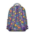 thumbnail image 4 of Sac à Dos Étudiant Dinosaure Moderne Motif Minimaliste Imprimé Dino Rugissant Aquarelle Colorée Nature Forêt Design pour l'École, 4 of 6