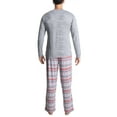 thumbnail image 2 of Muk Luks Soft Knit Matching Family Pajama Set , Grey Fairisle/Dogs, T/M, 2 of 4