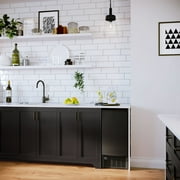 Edgestar IB450BL 15 Wide 25 Lbs. Capacity Built-In, Free Standing, And Undercounter Ice