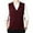 Wine, variant on GBSYEWXS Men Vest Sweaters Casual Sleeveless V-Neck Cardigan Solid Color Daily Wear Dark Gray Sweater