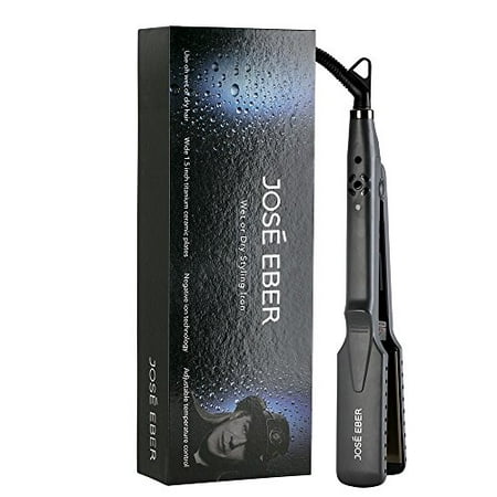 Jose Eber Voluminous Temperature Select Flat Iron No Damage Wet