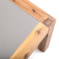 thumbnail image 4 of Armen Living Table Basse de Patio Extérieure en Bois Moderne Naturel, 4 of 4