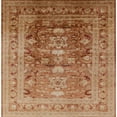 thumbnail image 1 of Ahgly Company Machine Washable Indoor Square Industrial Modern Mahogany Brown Area Rugs, 8' Square, 1 of 7