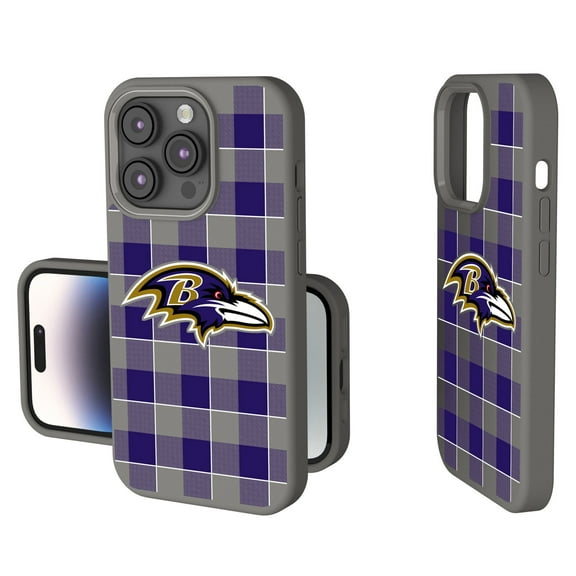 Keyscaper Baltimore Ravens Plaid Soft Touch iPhone Case