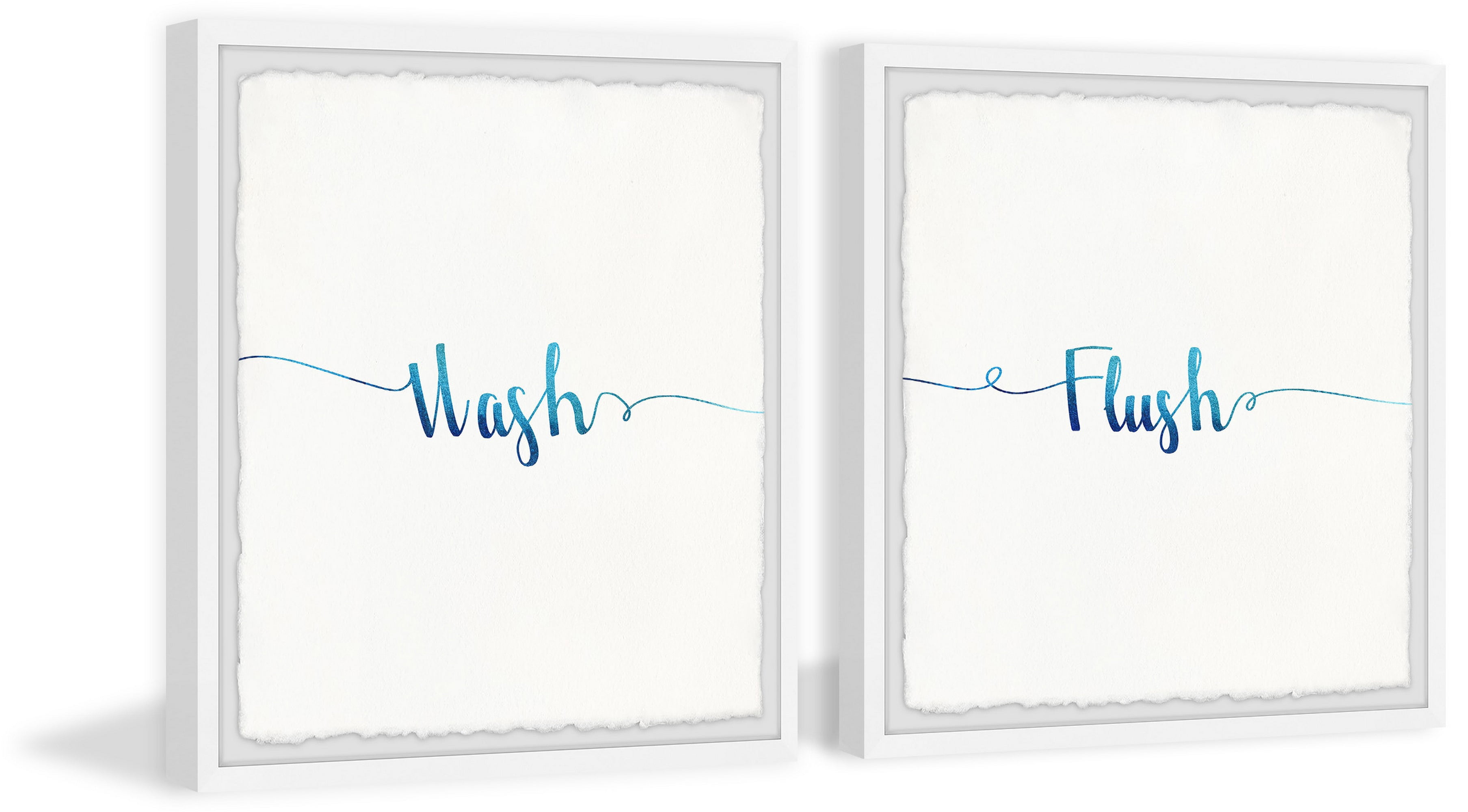 Marmont Hill Wash and Flush the Toilet Diptych, 24" x 48"