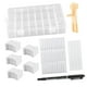 thumbnail image 4 of Kit organizador de hilo de , divisores extraíbles, tarjetas de hilo de cartón portátiles con bolígrafo, bobinas de , caja de almacenamiento de, 4 of 9