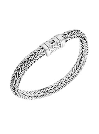 Heavy Rigid Men Bracelet Sterling Silver 925