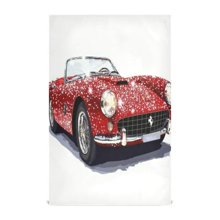 

Kitchen Towel 28x18 Inches x6，Plate Towel Decorative Towel Napkin Tea Towel Tea Towels For Kitchen Dish Cloths & Dish Towels Red Glitter Ferrari