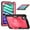 Rose, variant on Shockproof Case for Apple iPad Mini 6th 7th Generation 8.3 Inch, Rugged Hybrid Protective Cover with Pencil Holder & Shoulder Strap Kids Friendly Rotating Kickstand Case for iPad Mini 6 7,Rose