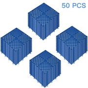 VEVOR Drainage Tiles Interlocking 50 pcs Blue, Plastic Tiles 12x12x0.5 inches, Deck Tiles Outdoor Floor Tiles, Outdoor Interlocking Tiles, Deck Flooring for Pool Shower Bathroom Deck Patio Garage