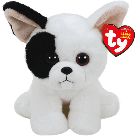 Ty Beanie Babies - MARCEL the White Dog (REGULAR SIZE 6" Plush)(BONUS 1 FUN CHOPS)