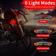 thumbnail image 2 of GREENCYCLE Smart Bike Tail Light with Turn Signals,Bike Brake Light,USB Rechargeable Safety Warning Cycling Light,IP65 Waterproof,Anti-theft,Suitable for Almost All Bicycles, E-Bikes, E-Scooters,7Pk, 2 of 6