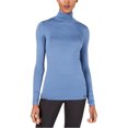 thumbnail image 1 of Anne Klein Womens Jersey Knit Pullover Blouse, Blue, X-Small, 1 of 1