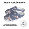 thumbnail image 6 of Lsque Watercolor Flowers Butterfly Pattern Womens Comfort Cotton on Scuff With Memory Foam and Anti-skid Sole Slipper-39/40, 6 of 7