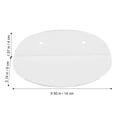 thumbnail image 3 of Tineasur 3-Pack Small Floating Acrylic Wall Shelves for Bathroom, Bedroom, Garage, and Home Organization Decor, 3 of 6