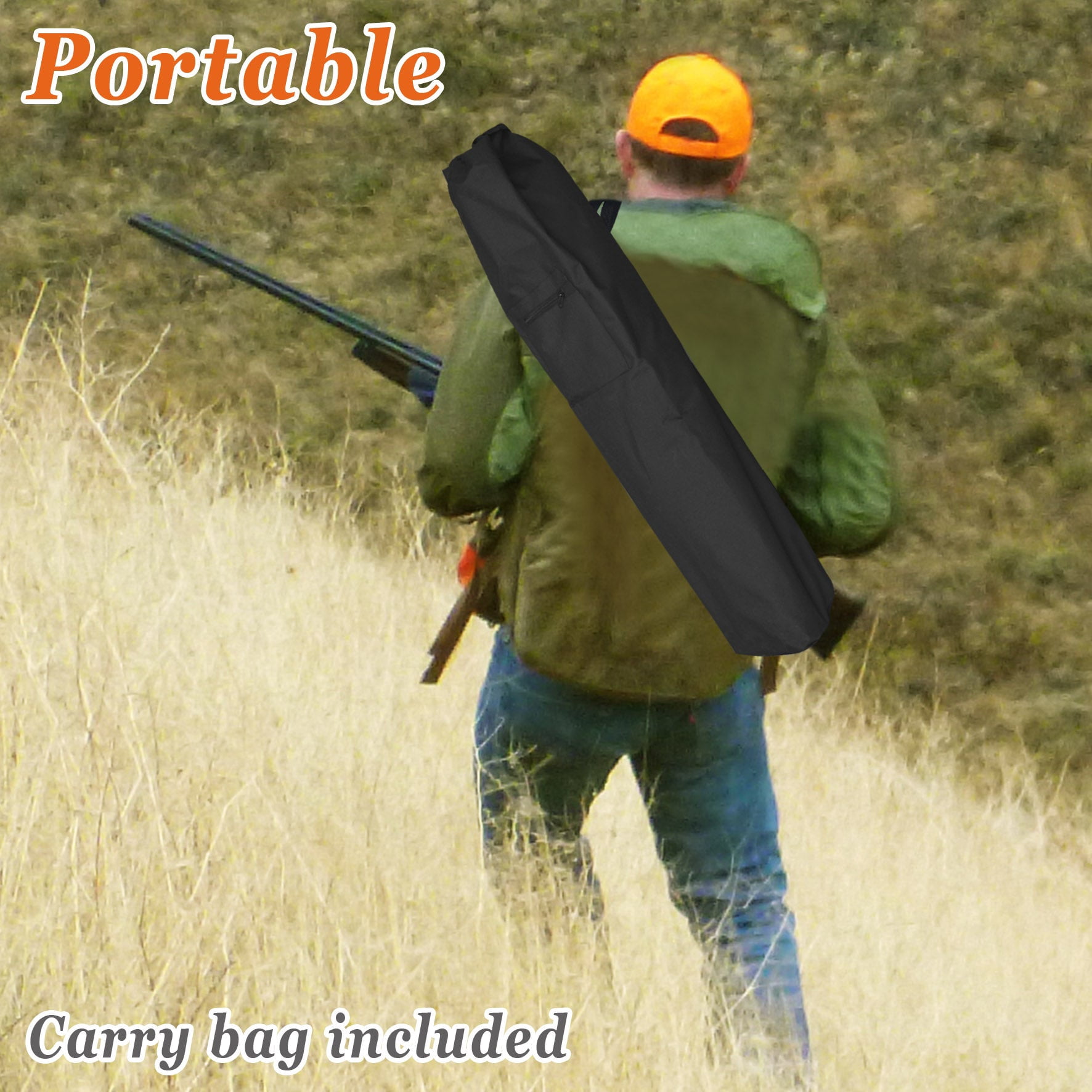 SUNNYOUTDOOR 2-3 Person Camouflage Hunting Blind Ground Archery Portable Pop Up Hunting Tent