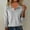 Gray, variant on Sweaters for Women Long Sleeve V Neck Collar Warm Cozy Soft Pullover Loose Casual 2026 Spring Winter Tops White XXL
