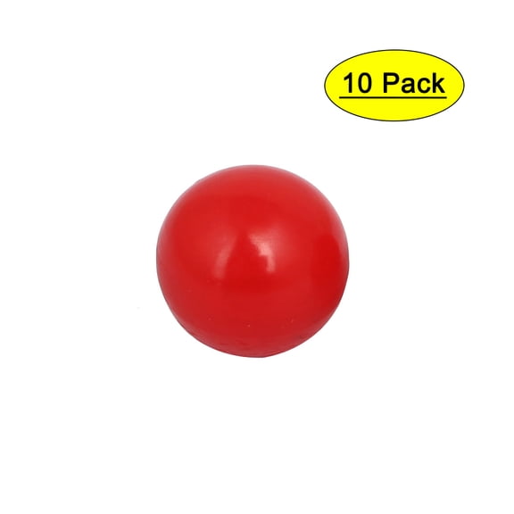 20mm Dia Plastic Ball M5 Threaded Blind Hole Handling Knobs Red 10 Pcs