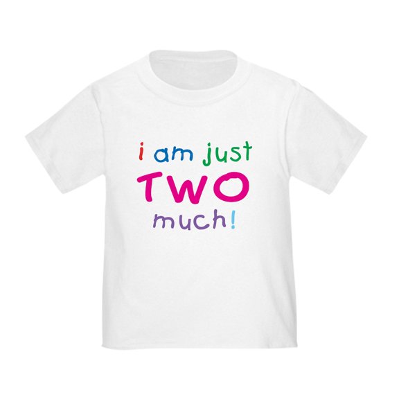 CafePress - I'm Two Much 2Nd Birthday Toddler T Shirt - Cute Toddler T-Shirt, 100% Cotton