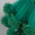 thumbnail image 5 of IBTOM CASTLE Toddler Baby Girls Shiny Sequin Heart Pageant Dress Sequins Heart Tulle Tutu Dress Flower Wedding Princess Birthday Party Prom Gown 18-24 Months Green, 5 of 7