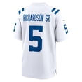 thumbnail image 4 of Indianapolis Colts Anthony Richardson Sr #5 White 2025 NFL Game T-shirts, 4 of 4