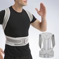 thumbnail image 2 of Leadrop Posture Correction Belt Adjustable Breathable Ergonomic Men Women Back Support Shoulder Brace Anti-hunchback Corrector Strap, 2 of 10