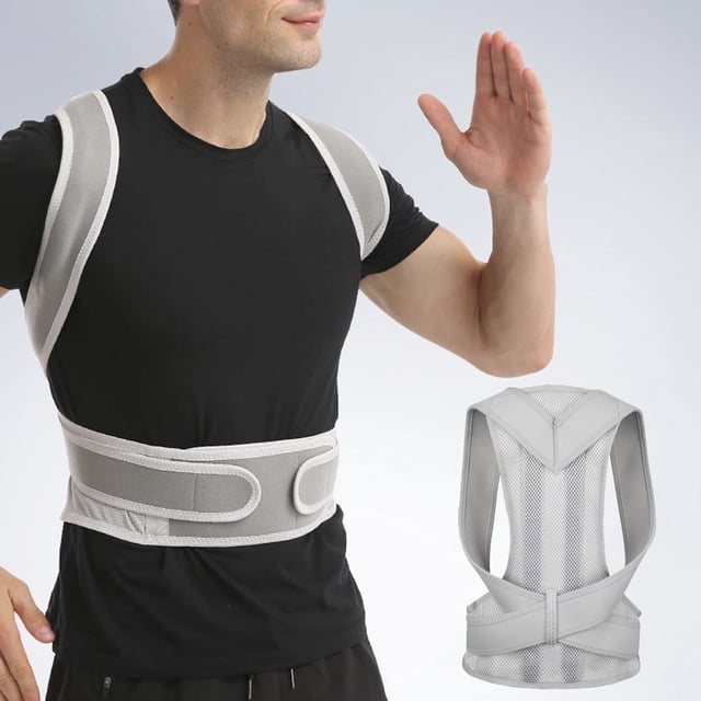 Posture Correction Belt Adjustable Breathable Ergonomic Men Women Back Support Shoulder Brace Anti-hunchback Corrector Strap