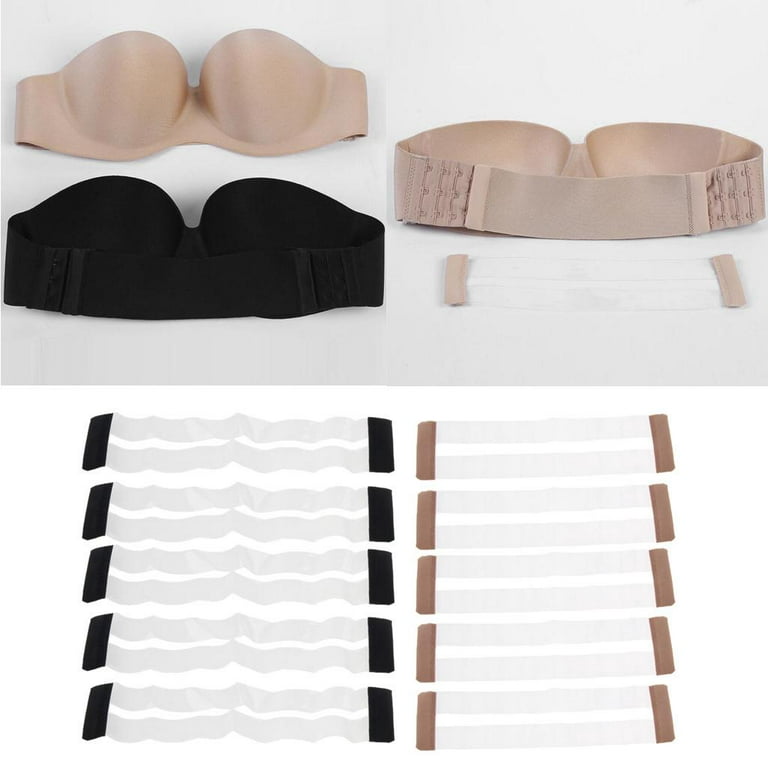 5x Extender, 3 Hook Bra Band Extension, Seamless Bra Strap Replacement Skin  Color 