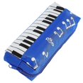 thumbnail image 1 of Childrens Pen Cases Piano Keyboard Pattern Pencil Bag Portable Pencil Case Dark Blue 19.50X9.00X4.00CM Stationery Organization 1Pcs, 1 of 5