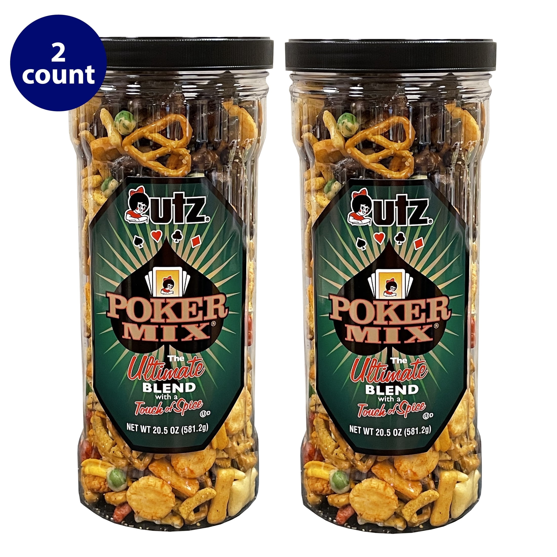 Utz Pub Mix (3, 20oz barrels) - Variety Pack - Utz Poker Mix (3