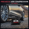 thumbnail image 5 of All-in-1 Car Emergency Safety Kit with Air Compressor, Jumper Cables, Tow Strap & First Aid Supplies, 5 of 9