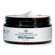 Wild Passion Body Butter - 8oz Premium Handmade Natural Moisturizing Body Butter, Intense Hydration Serum for All Skin Types, Natural Essential Oils, Vegetarian and Cruelty Free - Falls Ri