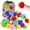 B, variant on Cififendec 60Pcs Reusable Water Pom Pom Balls, 1.96", Absorbent Soft Cotton Quick Soak Water Splash Water Balls for Outdoor Water Fight, Summer Pool, Backyard Game