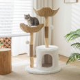 thumbnail image 1 of Cat Tree PISARRY Modern para gatos de interior, tamaño grande y adulto, 46 cm, 1 of 6