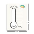 thumbnail image 3 of Goal: Start Great Job Rainbow White 16 x 12 Glass Wall Plaque Sign, 3 of 5
