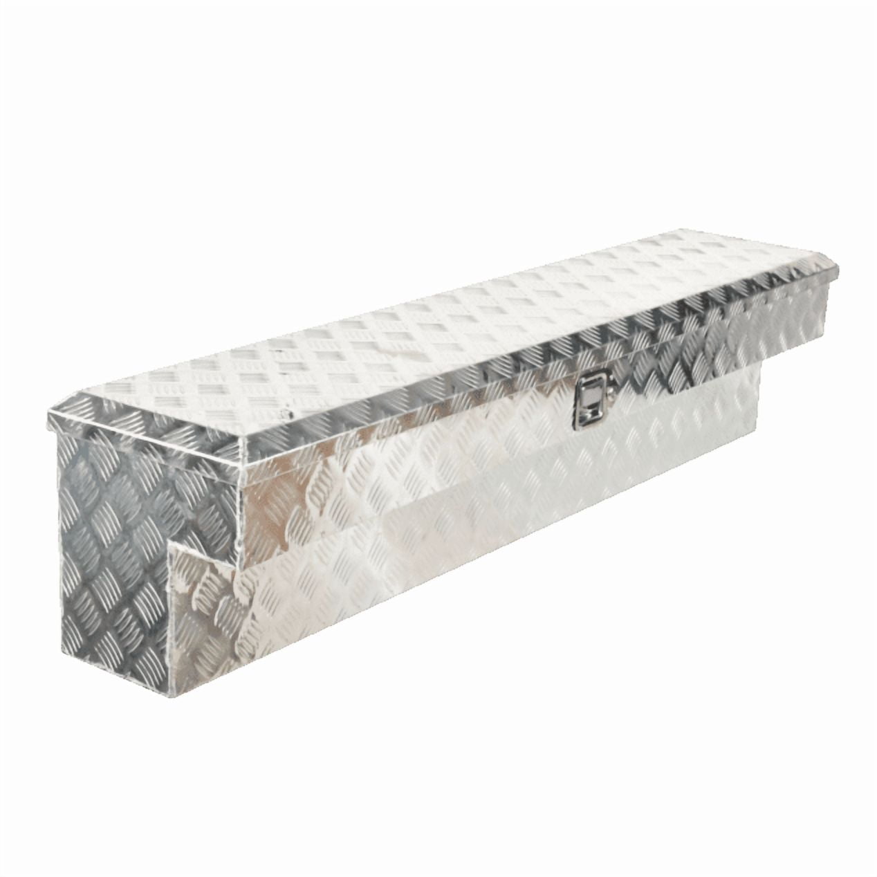 ‎60"x8"x14" Aluminum Side Tool Box for Truck Pickup Trailer Storage Bed Silver
