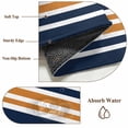 thumbnail image 2 of Orange Navy Blue Striped Area Rug 3x5 Washable Rug Non Slip Gradient Horizontal Lines Large Area Rug Indoor Floor Carpet for Entryway Bedroom Kitchen Living Room Home Office Dining Room Nursery, 2 of 8
