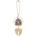 thumbnail image 1 of Graffiti Street New York Landmark Pattern Car Keychain Angel Wing Pendant, 1 of 4
