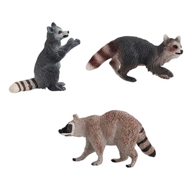 Esquirla Simulation Forest Animal Model Northern Raccoon Figurine Sitting