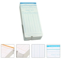 LEORX Recording Card Time Attendance Cards for Warehouse 100 Sheets Random Color